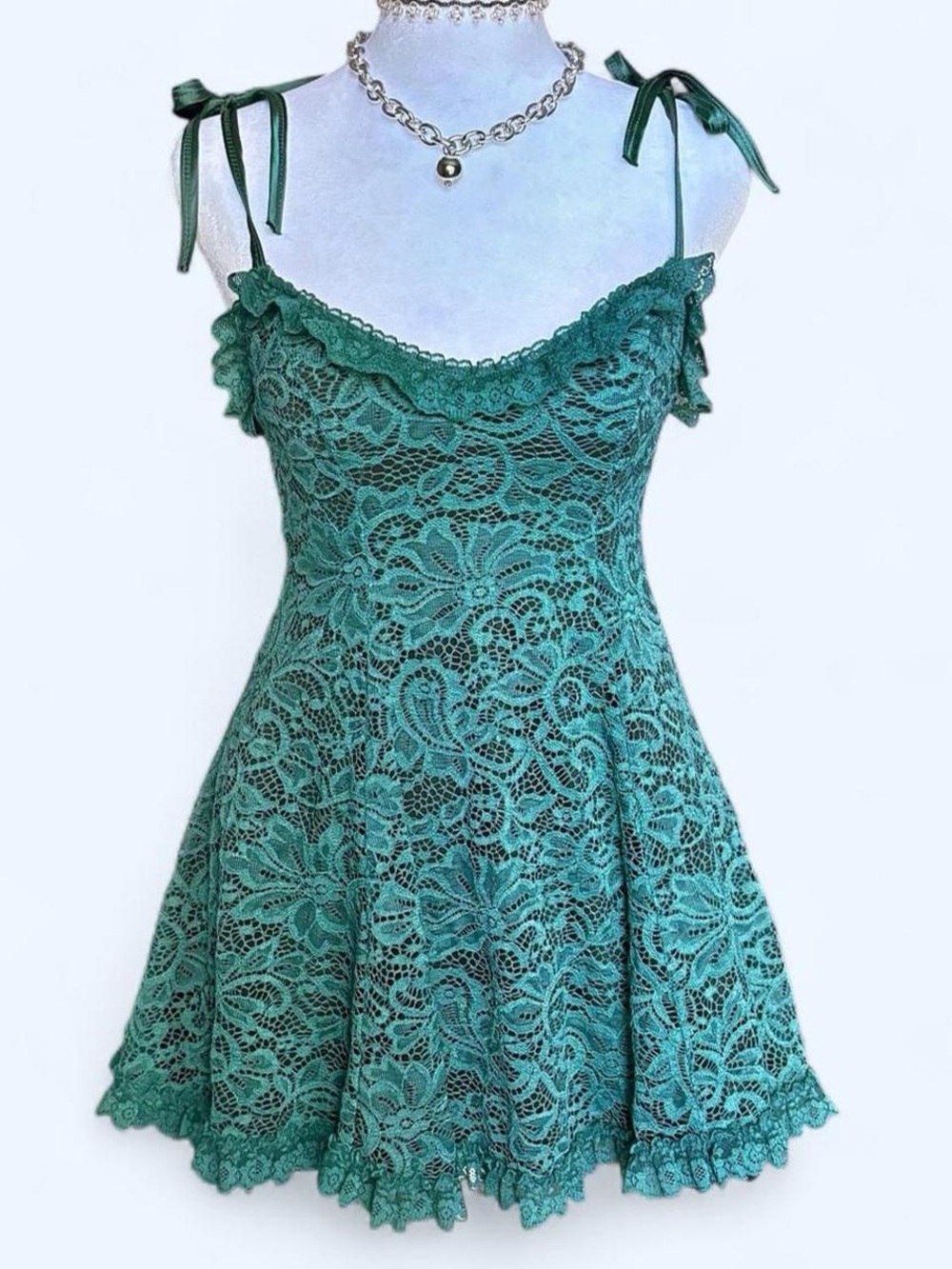 Widow EMERALD FAITHFULLY DOOMED LACE DRESS